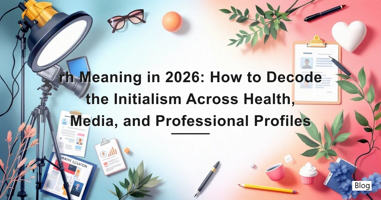 rh Meaning in 2026: How to Decode the Initialism Across Health, Media, and Professional Profiles