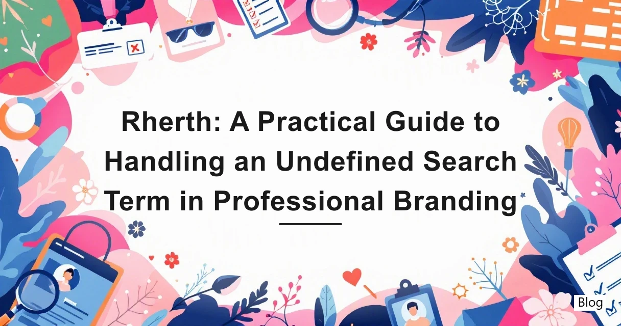 Rherth: A Practical Guide to Handling an Undefined Search Term in Professional Branding