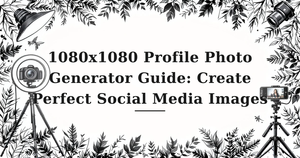 1080x1080 Profile Photo Generator Guide: Create Perfect Social Media Images