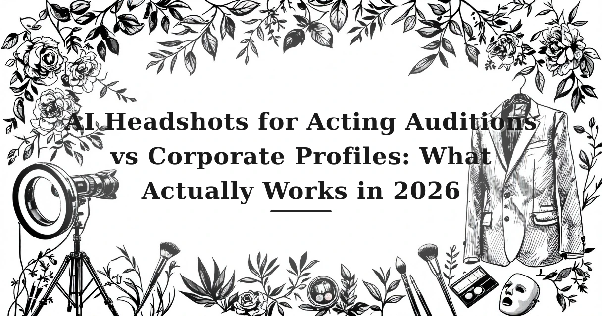 AI Headshots for Acting Auditions vs Corporate Profiles: What Actually Works in 2026