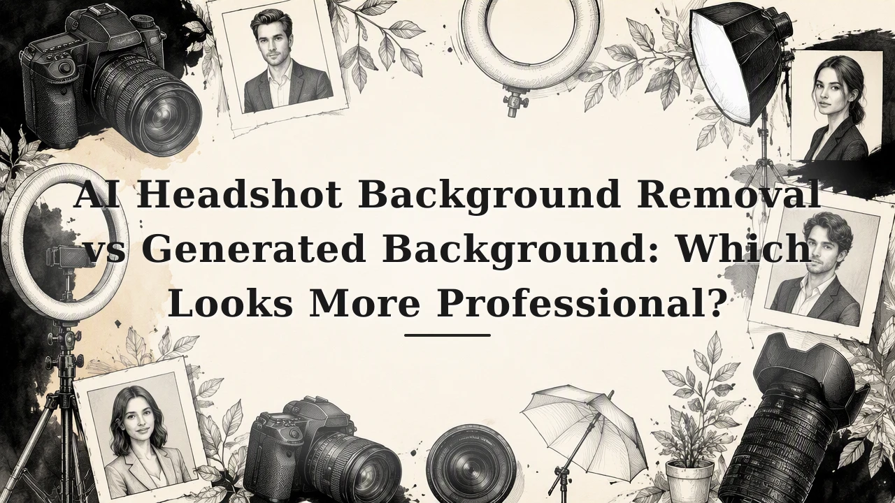 AI Headshot Background Removal vs Generated Background: Which Looks More Professional?