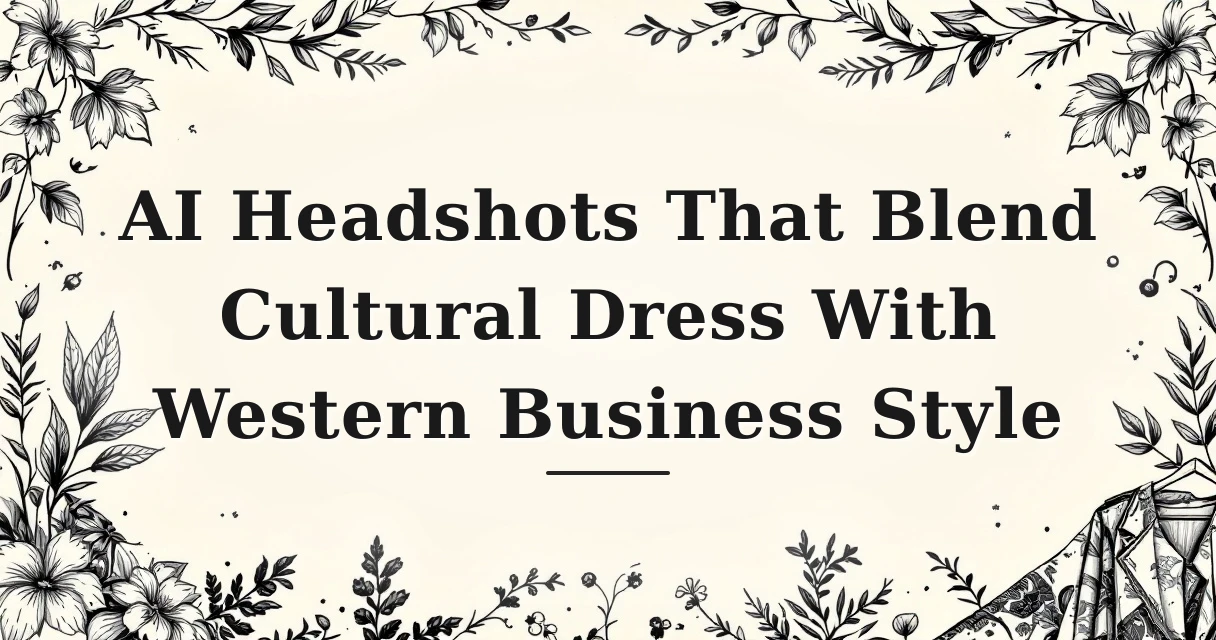 AI Headshots That Blend Cultural Dress With Western Business Style