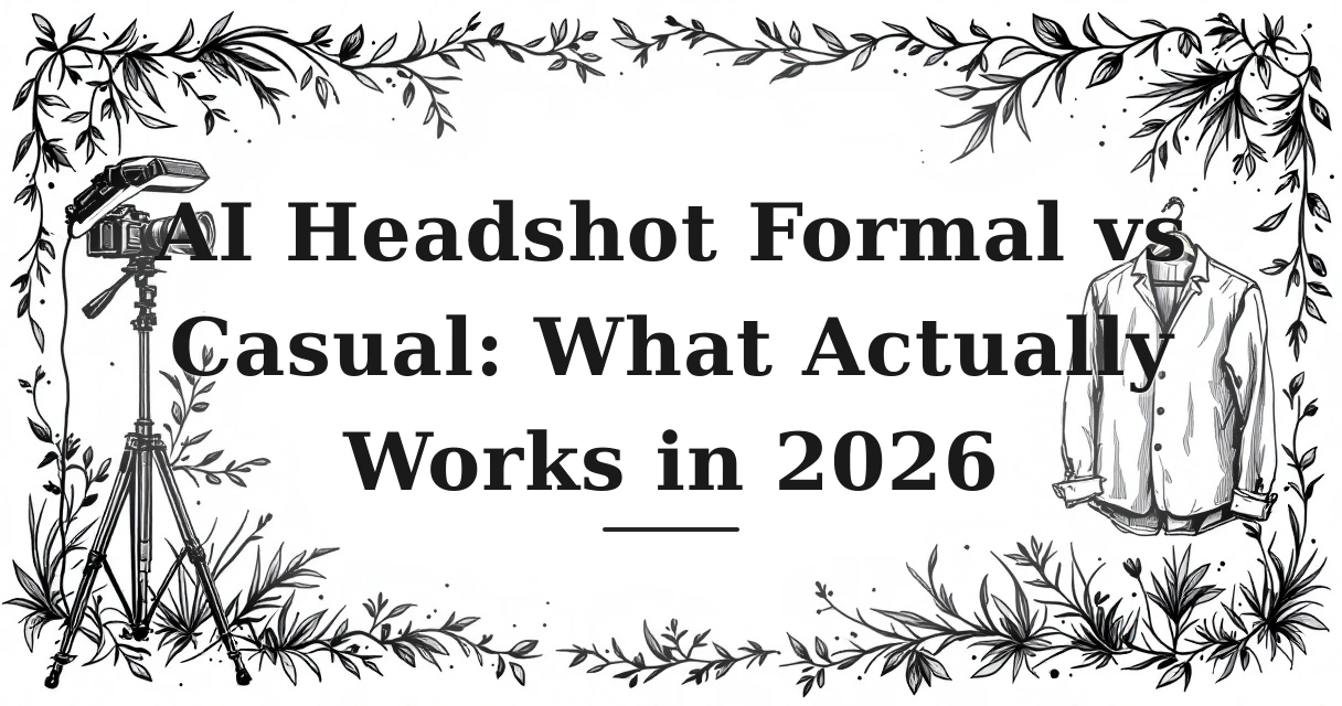 AI Headshot Formal vs Casual: What Actually Works in 2026