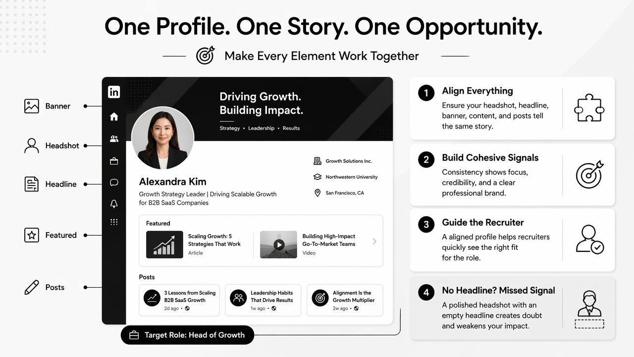 Illustration for How should the headshot fit the full LinkedIn profile?