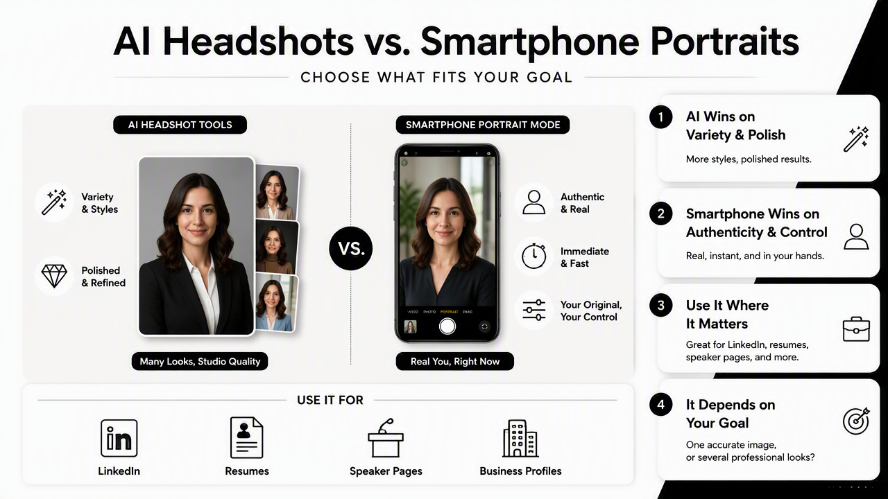 Illustration for How do the two options compare for professional profiles?