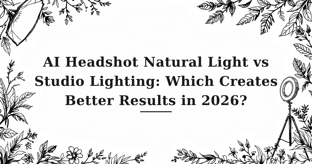 AI Headshot Natural Light vs Studio Lighting: Which Creates Better Results in 2026?