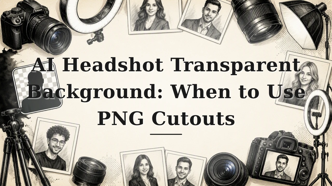 AI Headshot Transparent Background: When to Use PNG Cutouts