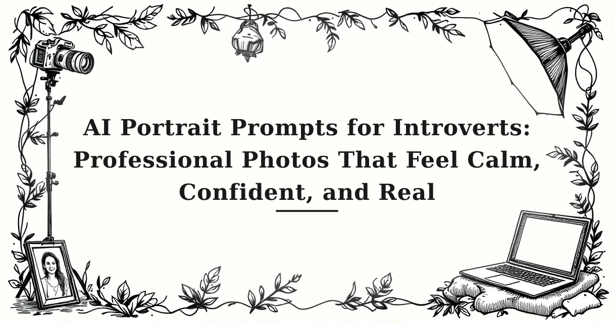 AI Portrait Prompts for Introverts: Professional Photos That Feel Calm, Confident, and Real