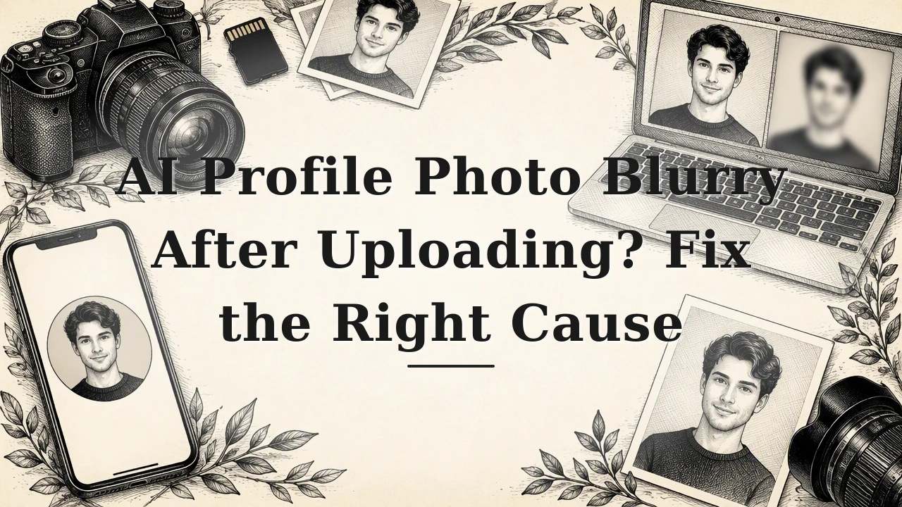 AI Profile Photo Blurry After Uploading? Fix the Right Cause