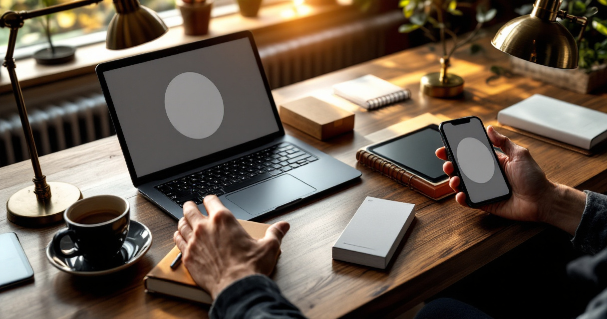 Consistent small business profile photo displayed across customer touchpoint devices