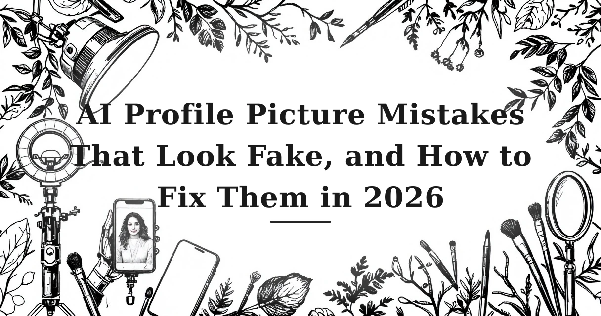 AI Profile Picture Mistakes That Look Fake, and How to Fix Them in 2026