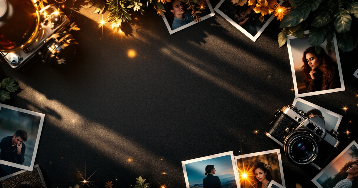 Curated selection of optimized dating profile photographs with AI enhancement highlighting