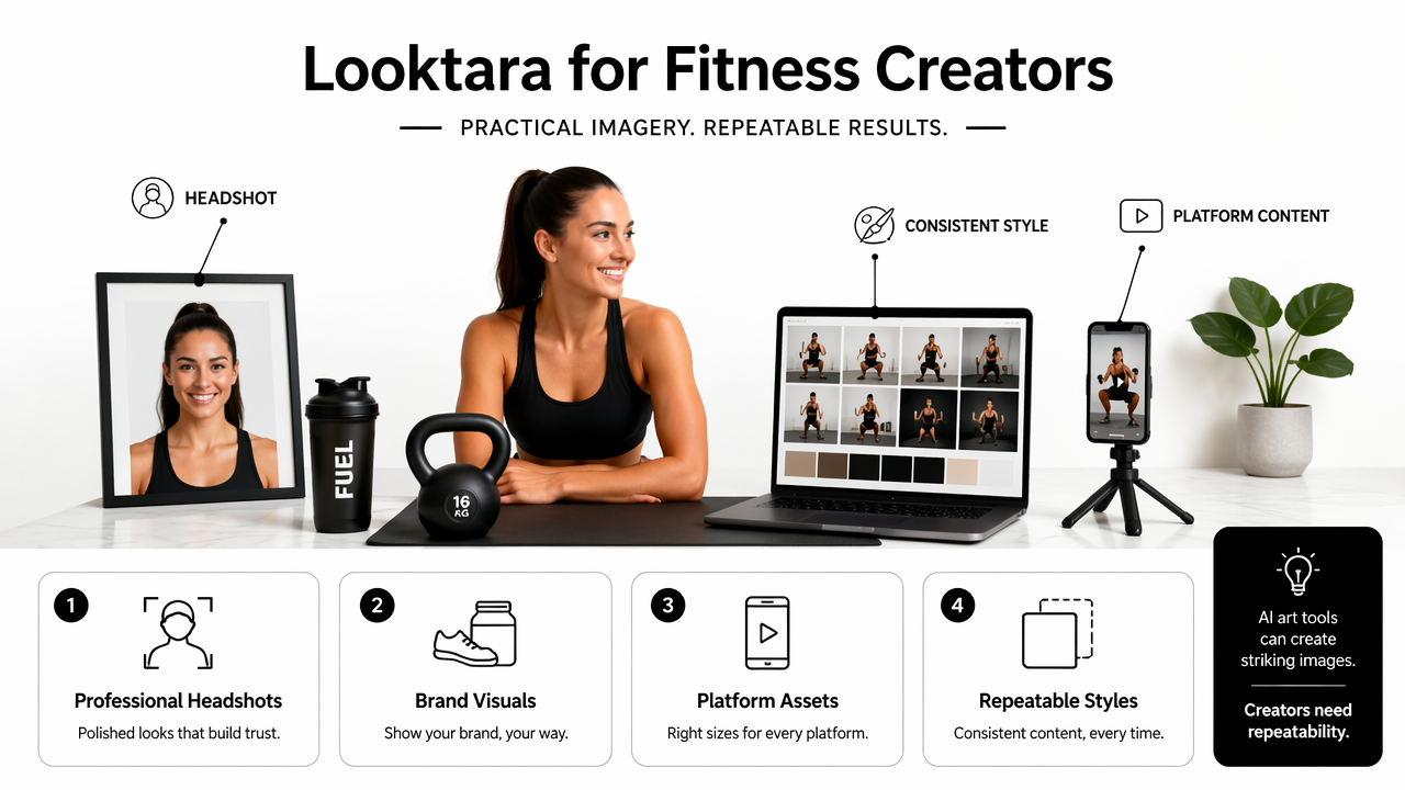 Illustration for How Looktara supports creator profile imagery in 2026