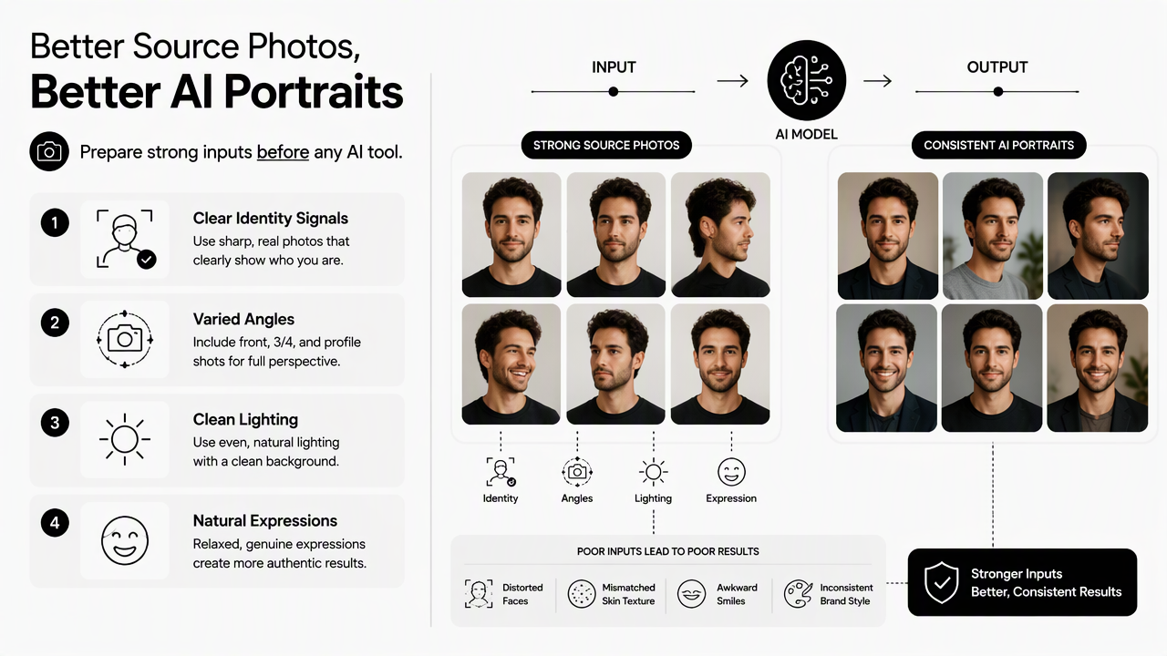Illustration for How should source photos be selected?