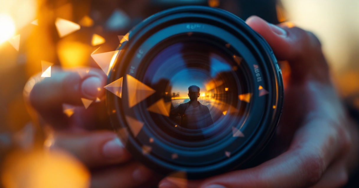 Camera lens adjustment symbolizing precision in capturing authentic professional portrait photography results