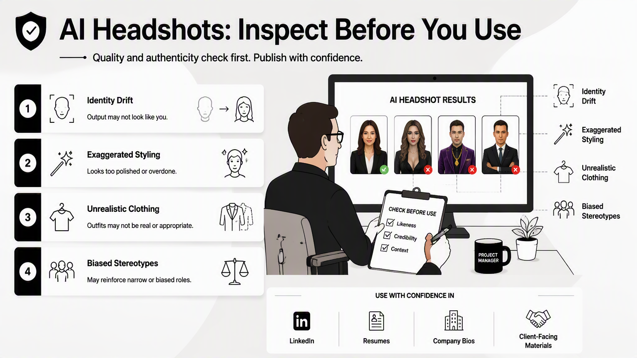Illustration for What can go wrong with AI headshots?
