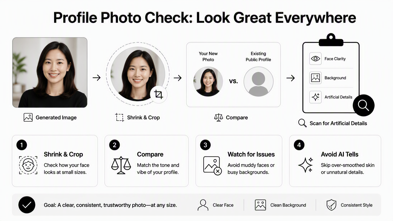 Illustration for How can a generated image be checked before upload?
