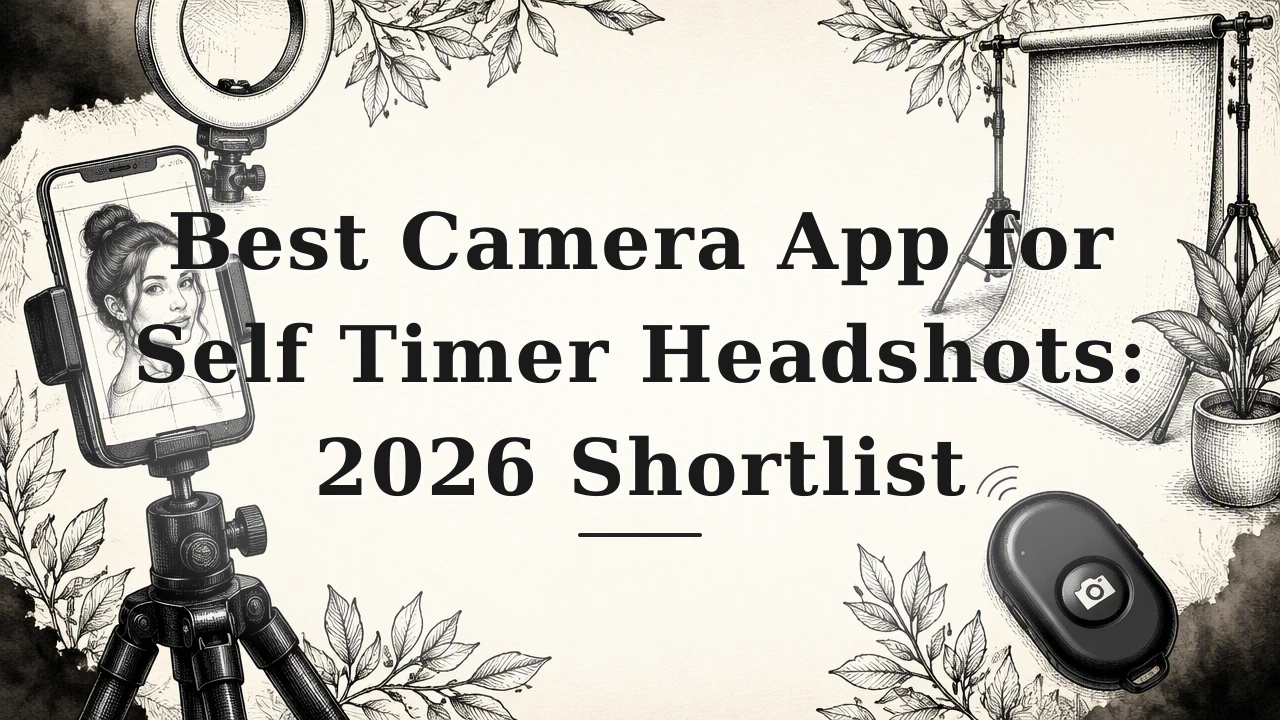 Best Camera App for Self Timer Headshots: 2026 Shortlist