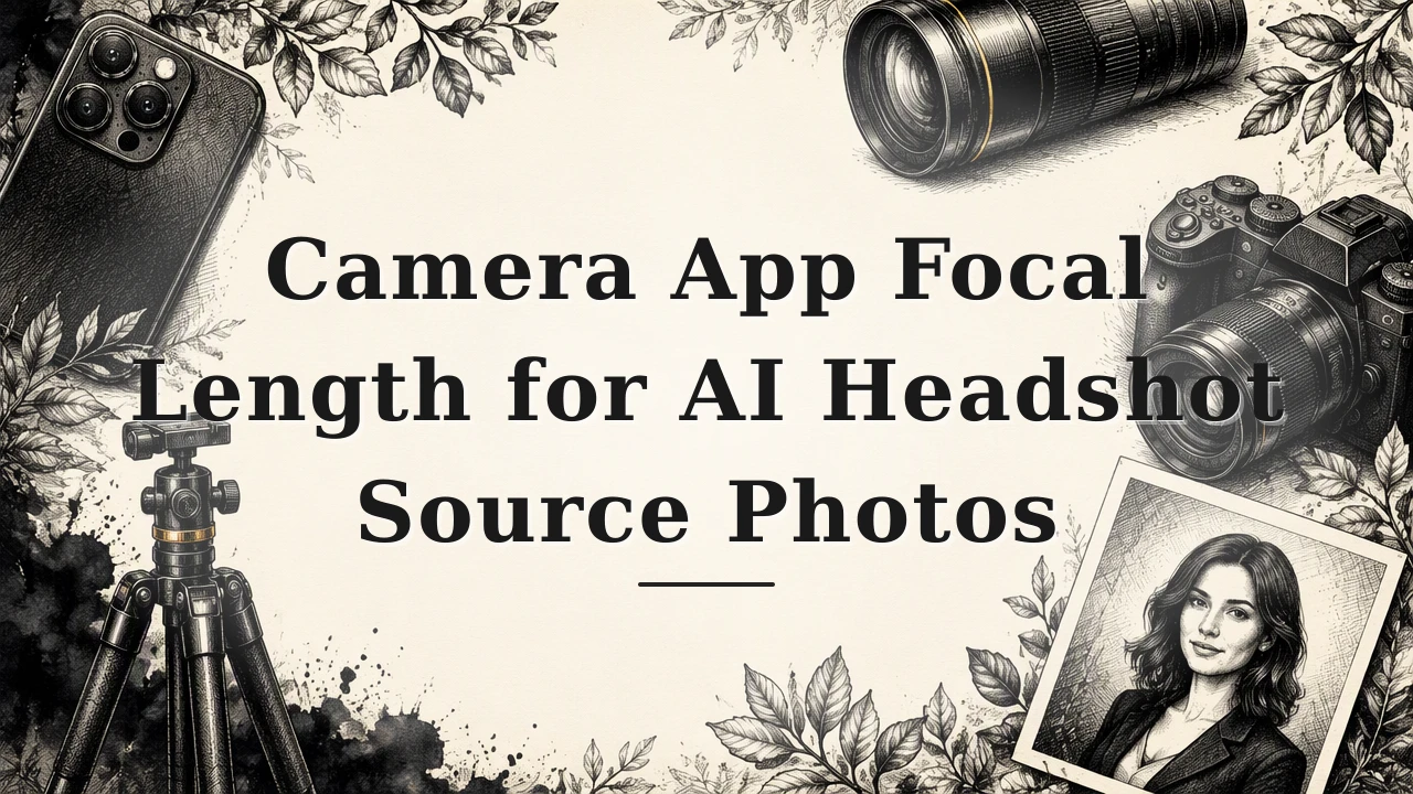 Camera App Focal Length for AI Headshot Source Photos