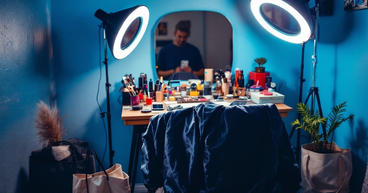 Mismatched styling and harsh lighting that make a casual headshot feel off-brand