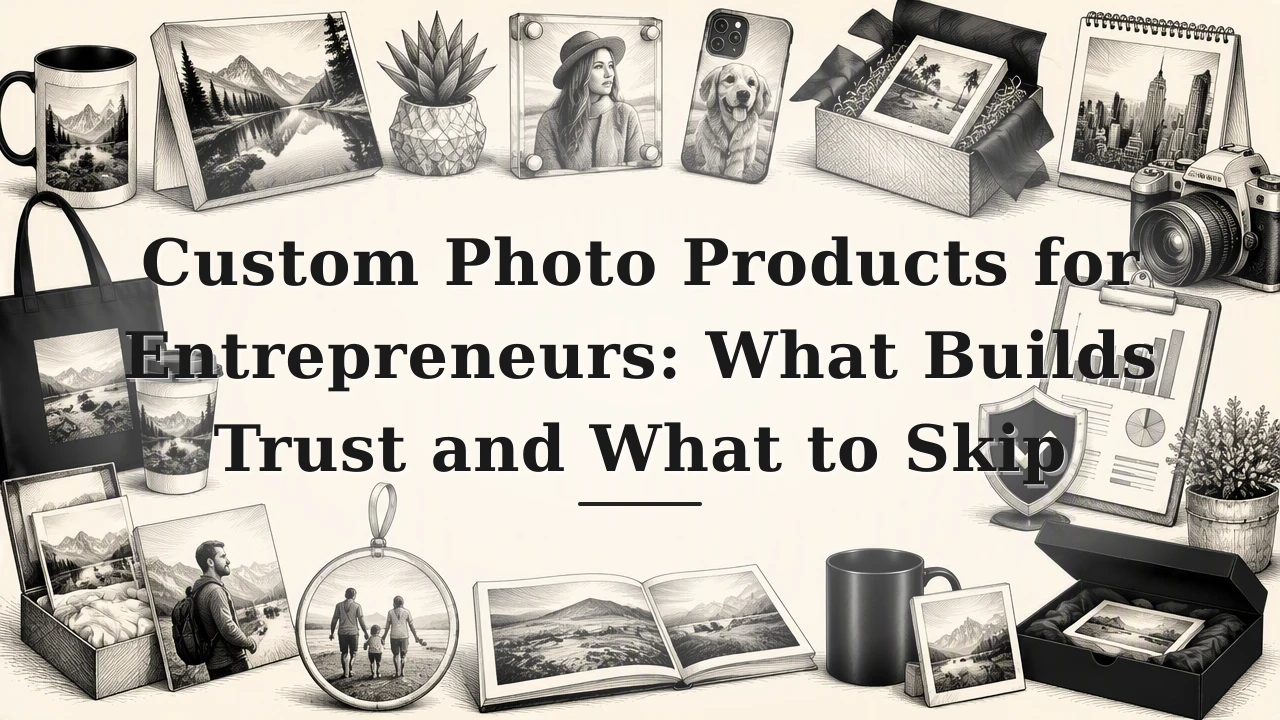 Custom Photo Products for Entrepreneurs: What Builds Trust and What to Skip