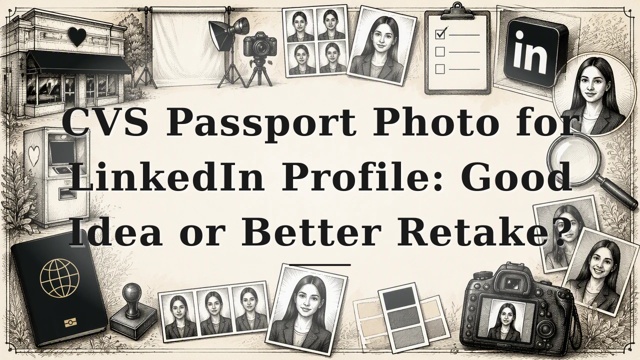 CVS Passport Photo for LinkedIn Profile: Good Idea or Better Retake?