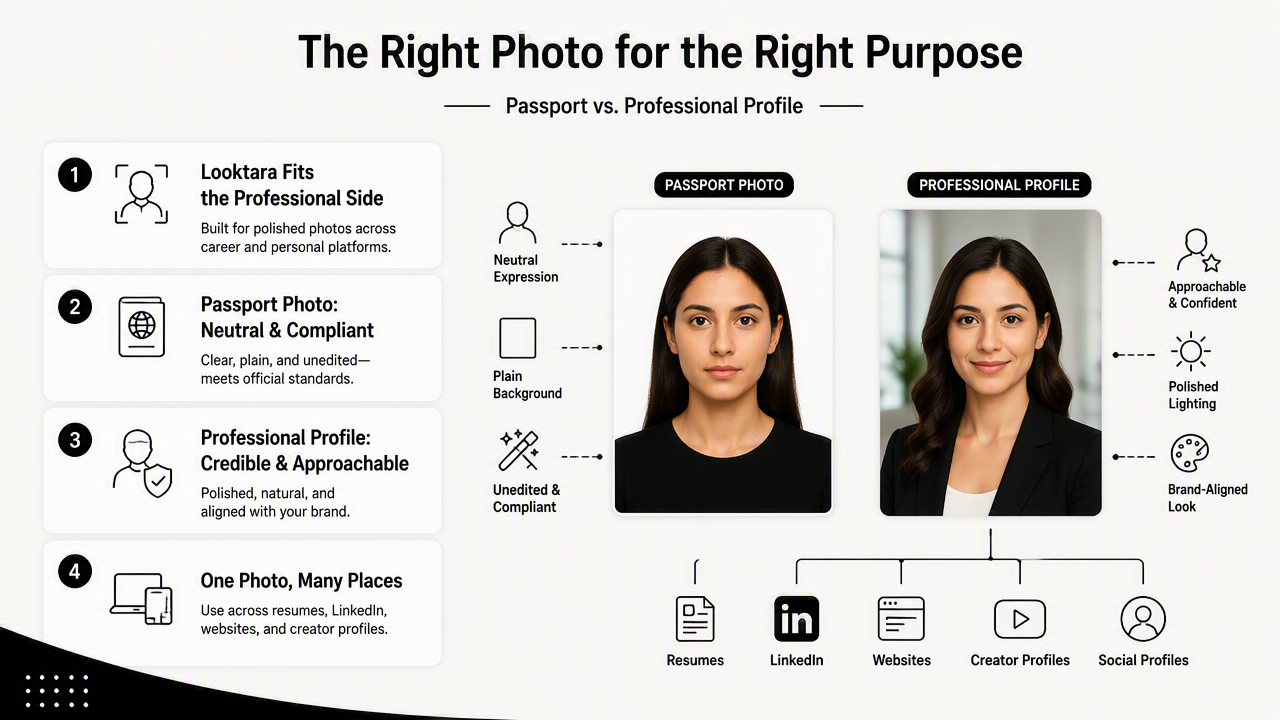 Illustration for How does Looktara fit professional photo needs?