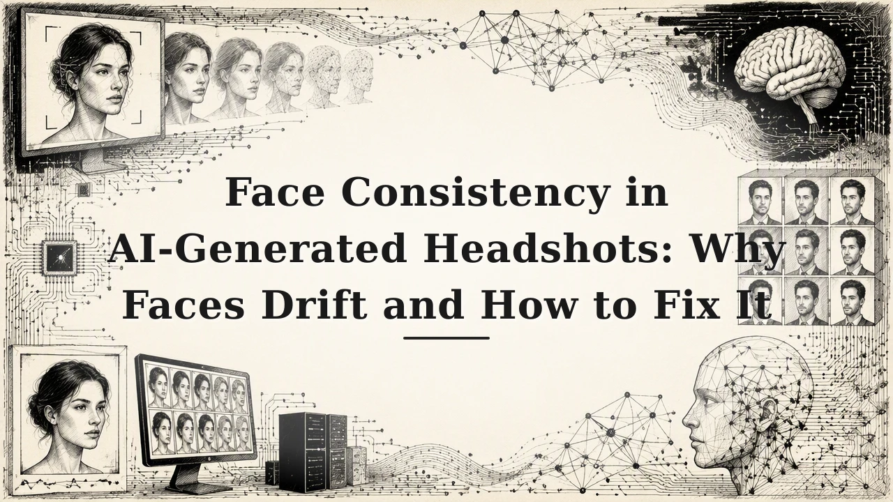 Face Consistency in AI-Generated Headshots: Why Faces Drift and How to Fix It