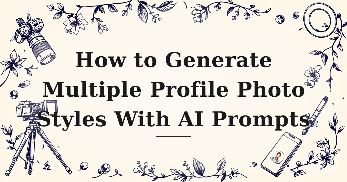 How to Generate Multiple Profile Photo Styles With AI Prompts