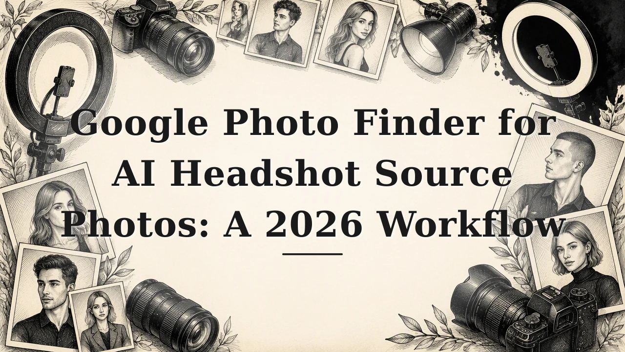 Google Photo Finder for AI Headshot Source Photos: A 2026 Workflow