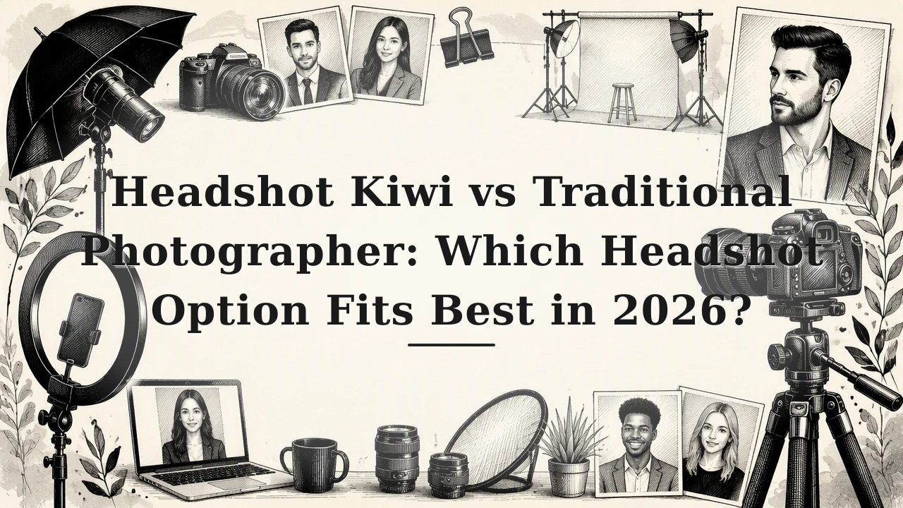 Headshot Kiwi vs Traditional Photographer: Which Headshot Option Fits Best in 2026?
