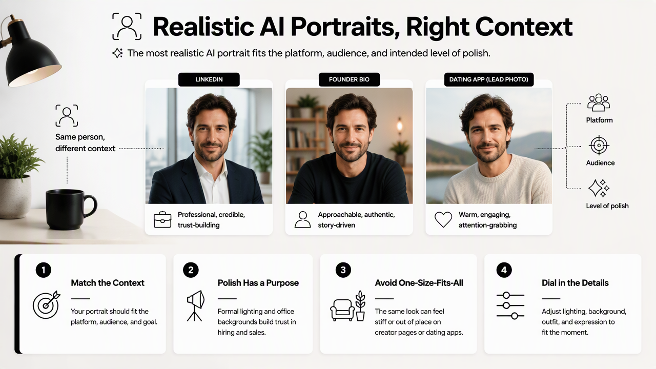 Illustration for Output style and realism by use case