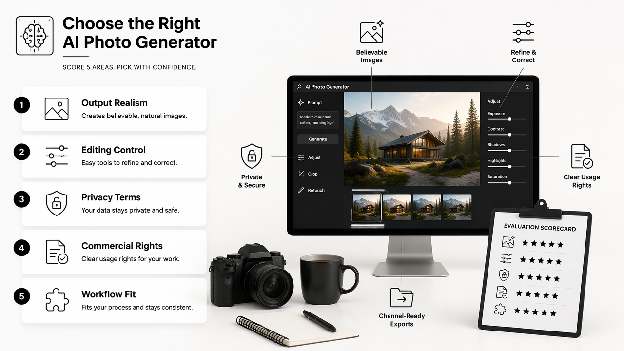 Illustration for How to choose an artificial intelligence photo generator