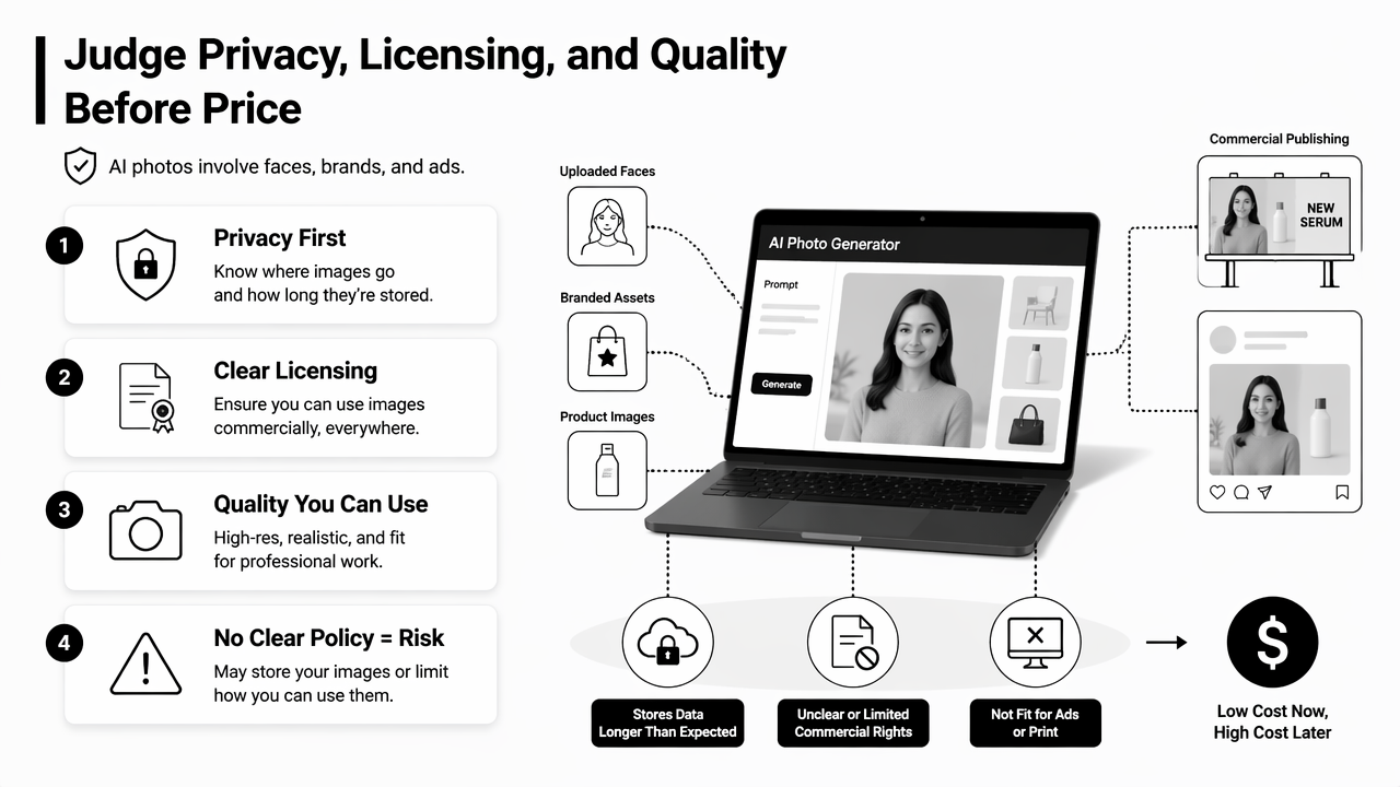 Illustration for How should privacy, licensing, and quality be judged?