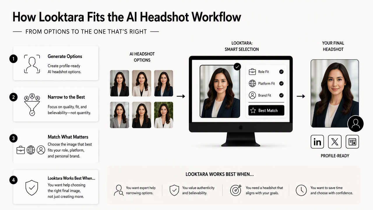 Illustration for How the Looktara platform fits the selection workflow