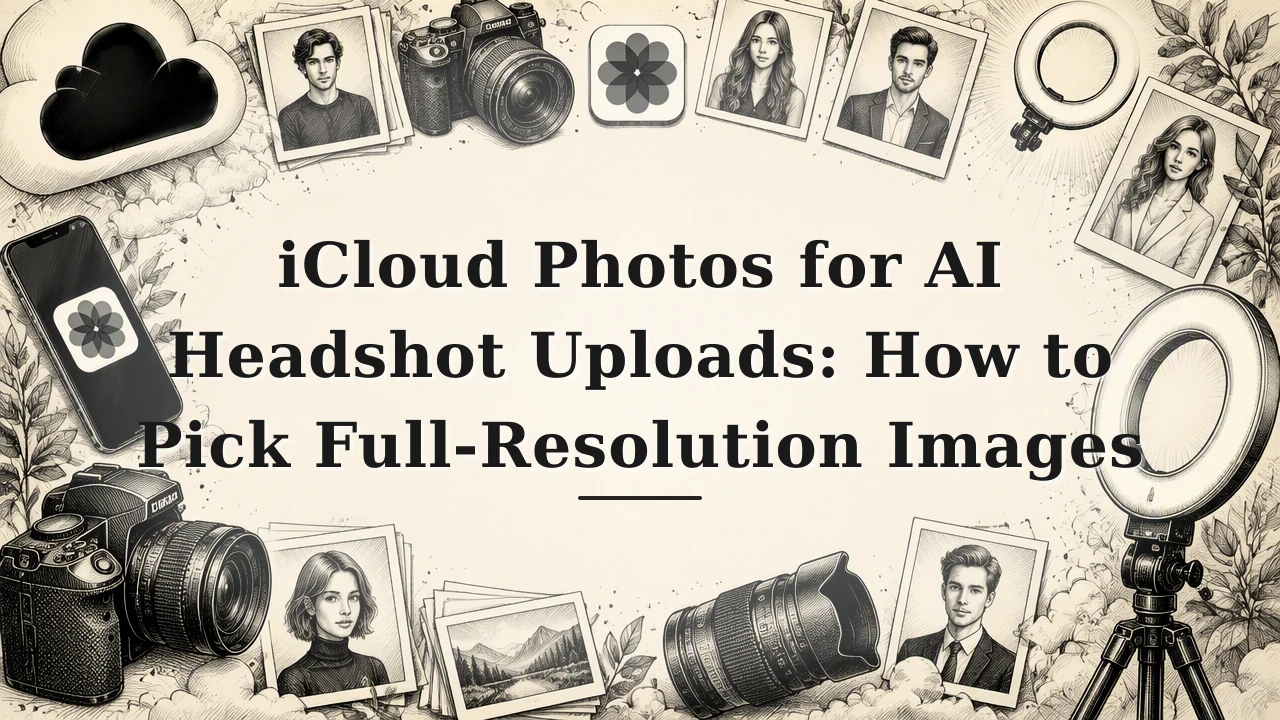 iCloud Photos for AI Headshot Uploads: How to Pick Full-Resolution Images