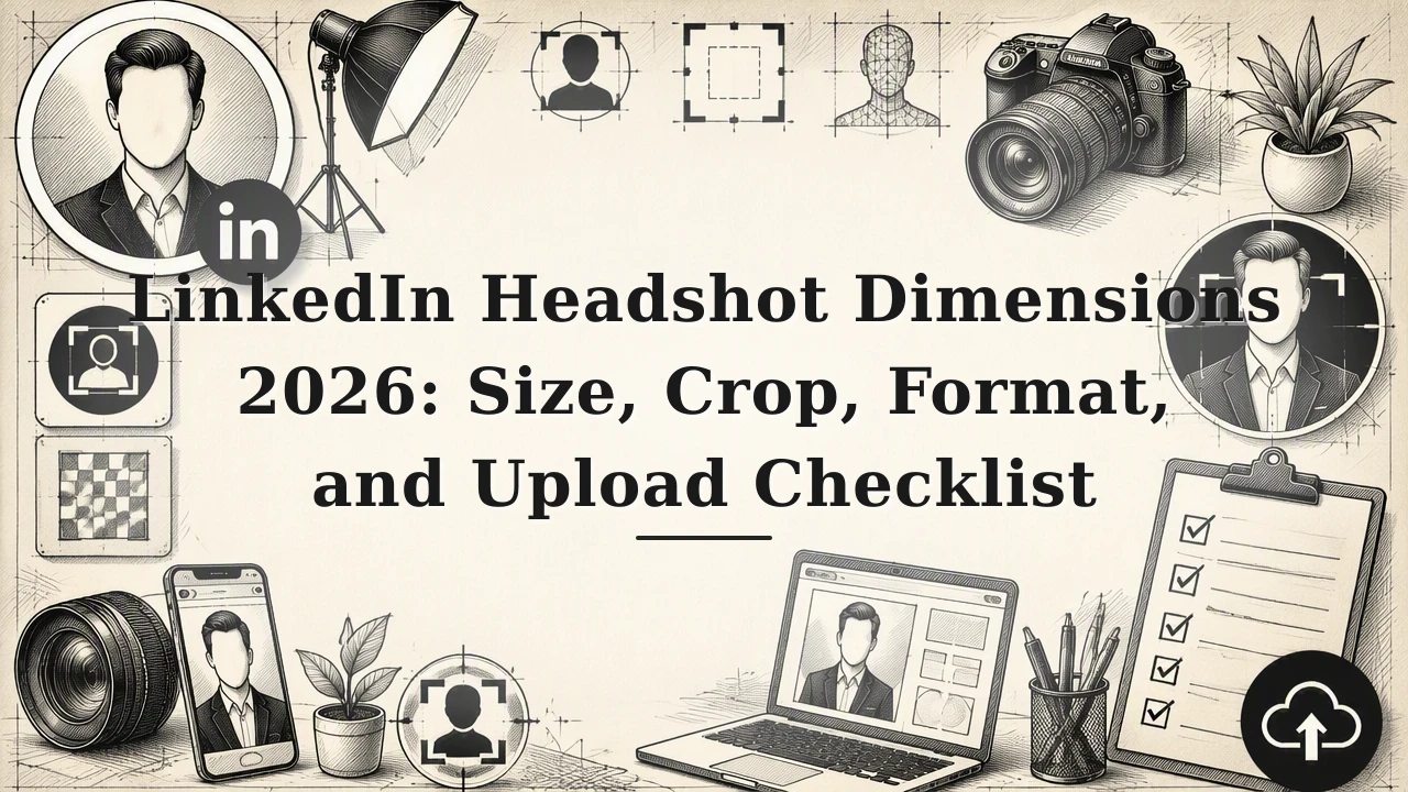 LinkedIn Headshot Dimensions 2026: Size, Crop, Format, and Upload Checklist