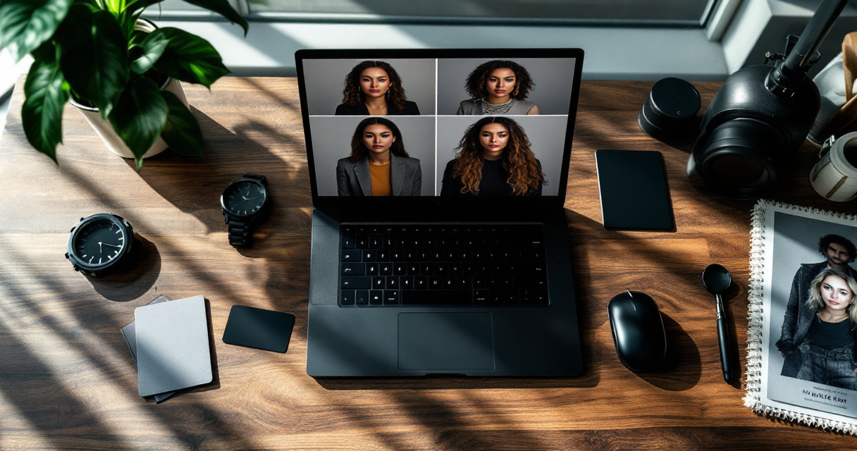 Editorial desk comparing AI headshot services by speed, cost, realism, and use case