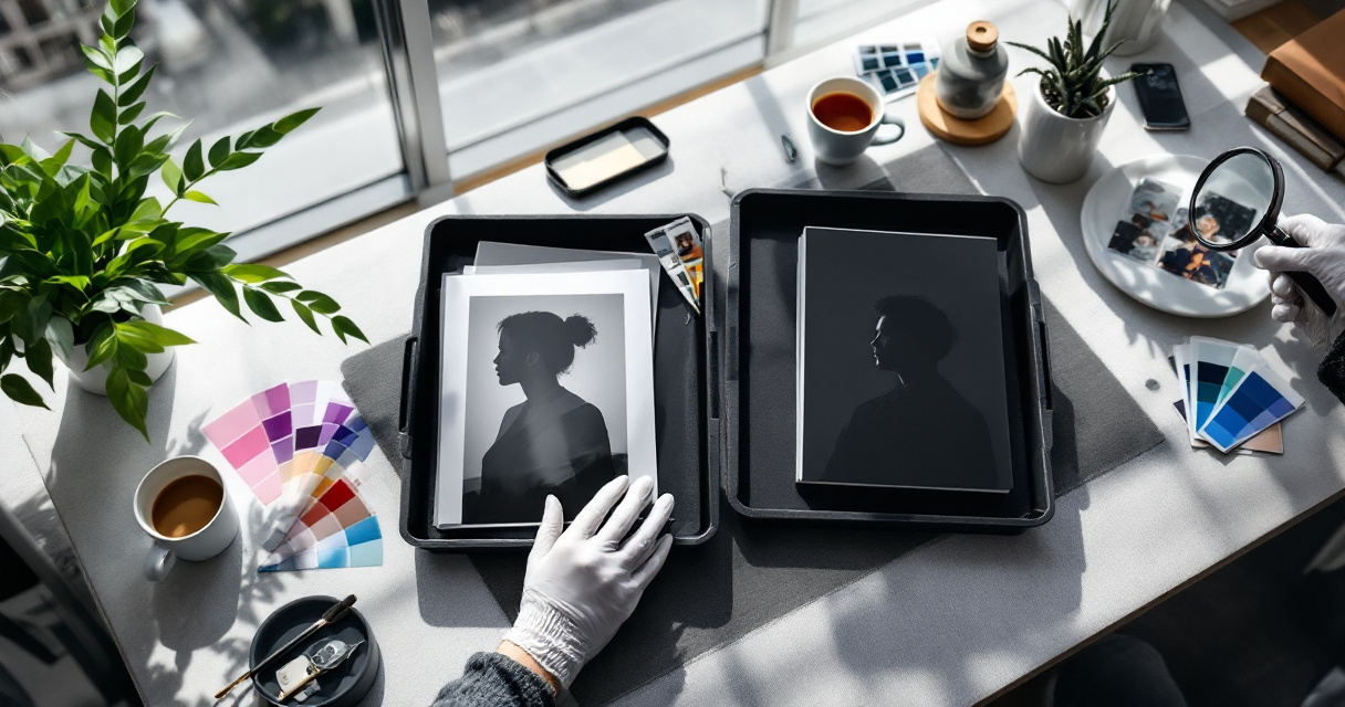 Comparison table with profile photo proofs showing realism, style control, and consistency