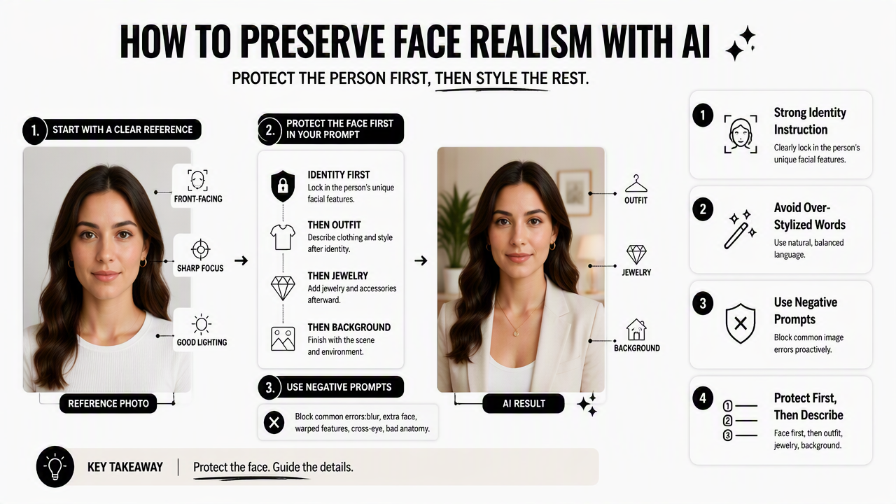 Illustration for How can face realism and identity be preserved?
