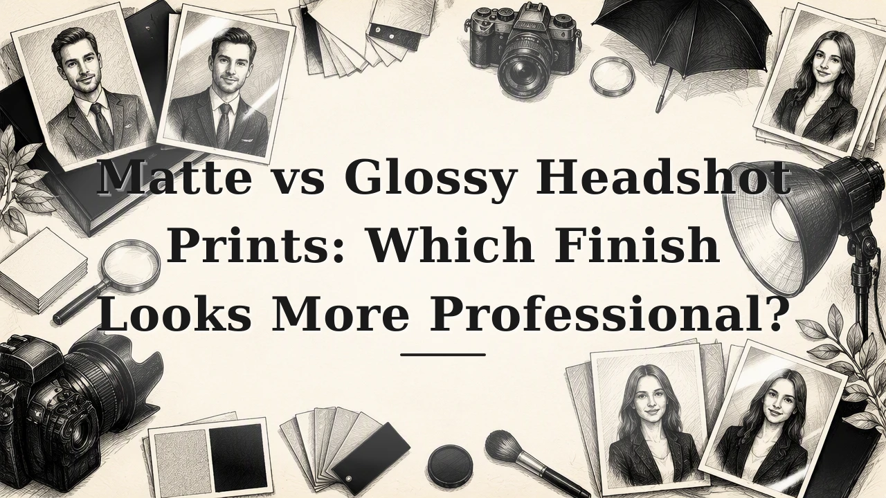 Matte vs Glossy Headshot Prints: Which Finish Looks More Professional?
