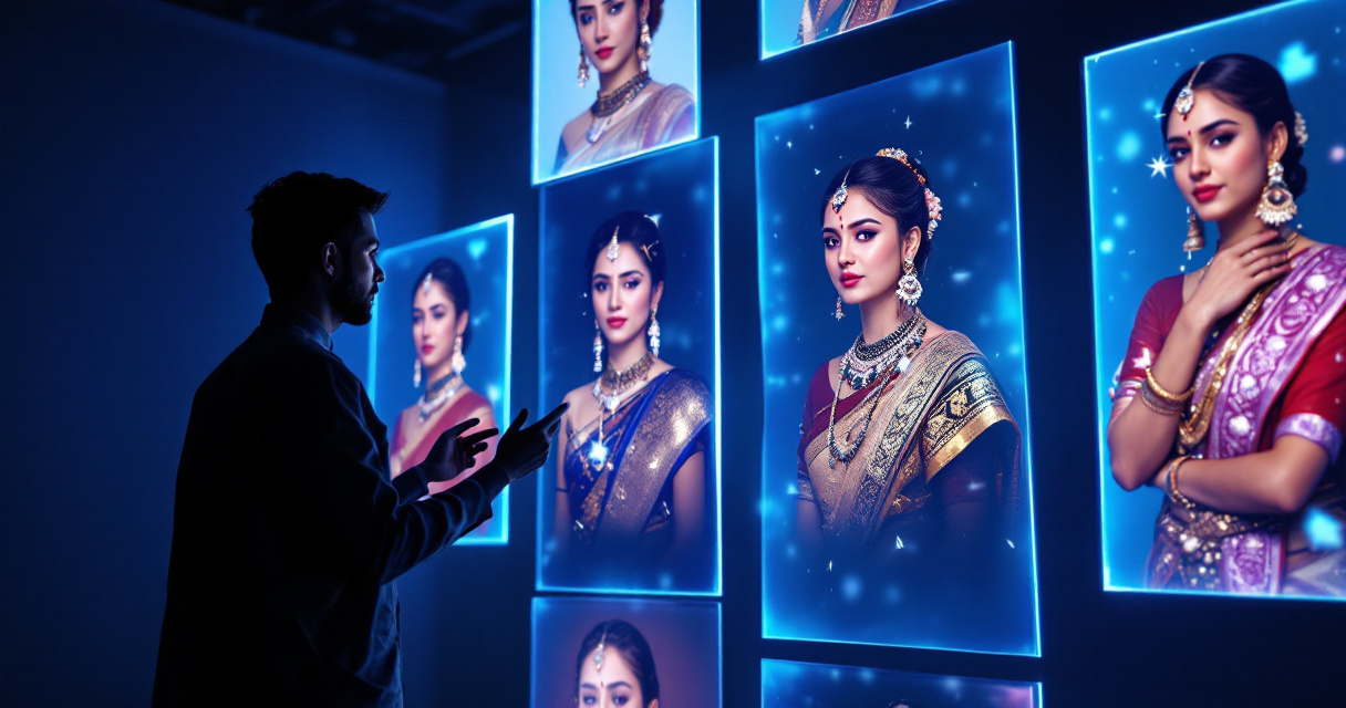 Distorted AI generated Nepali cultural portraits showing common mistakes in traditional clothing details