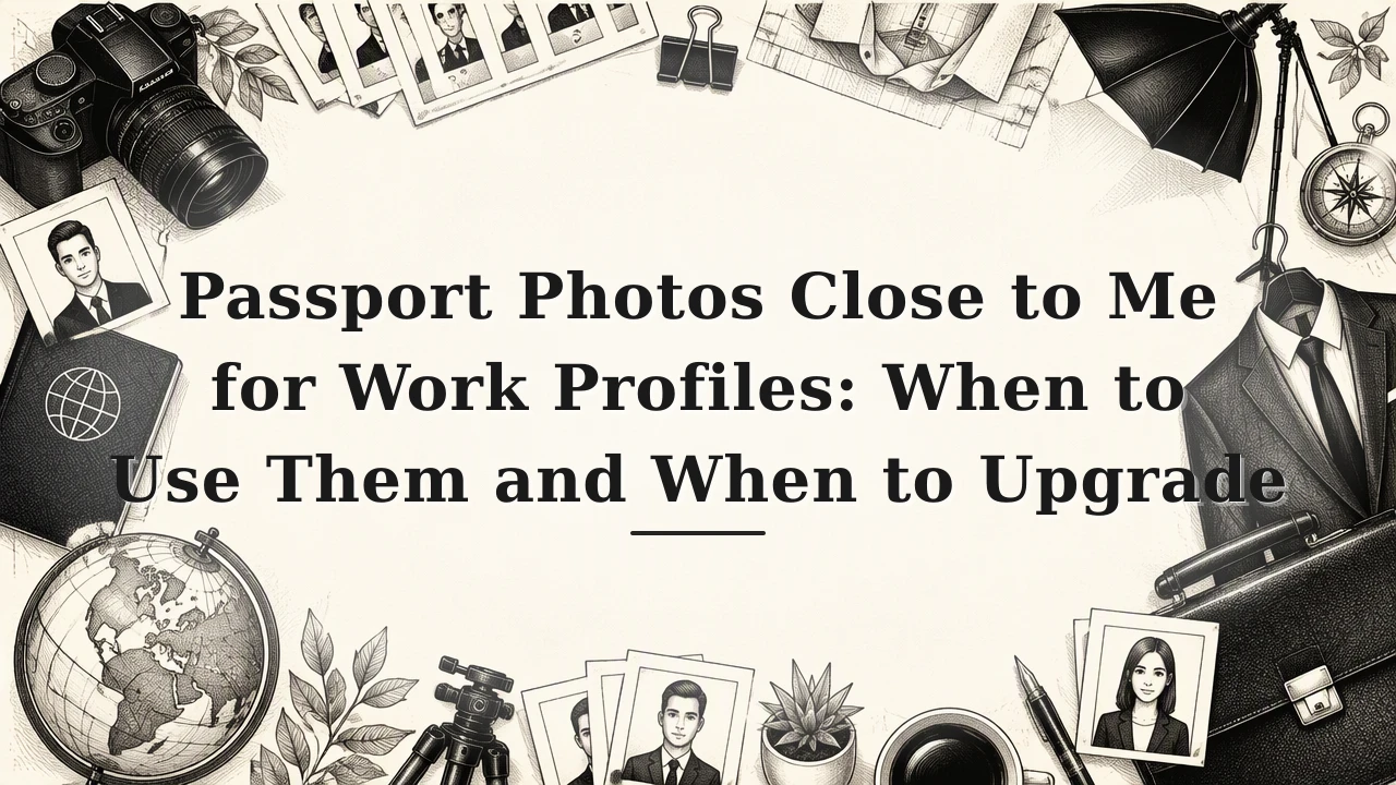 Passport Photos Close to Me for Work Profiles: When to Use Them and When to Upgrade
