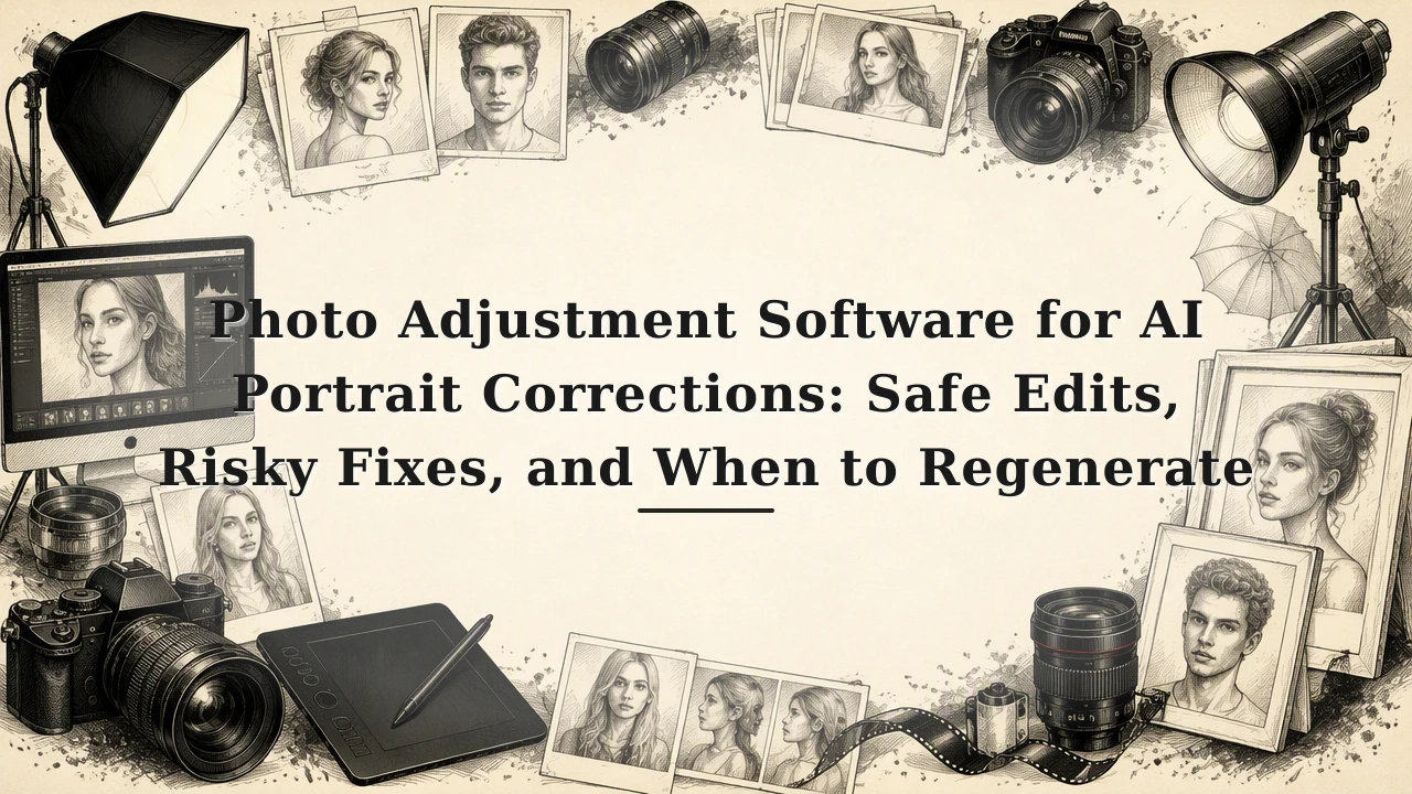 Photo Adjustment Software for AI Portrait Corrections: Safe Edits, Risky Fixes, and When to Regenerate