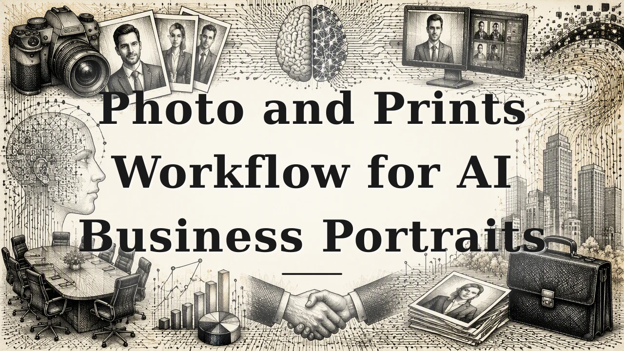 Photo and Prints Workflow for AI Business Portraits