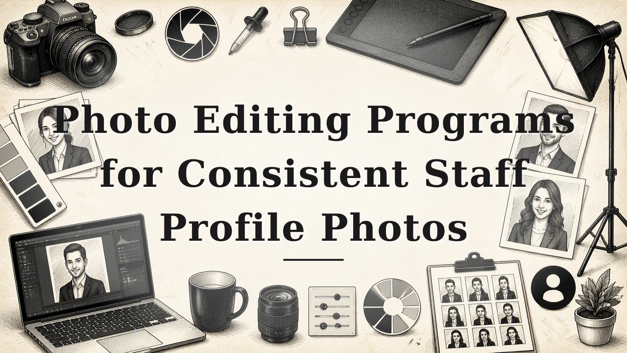 Photo Editing Programs for Consistent Staff Profile Photos