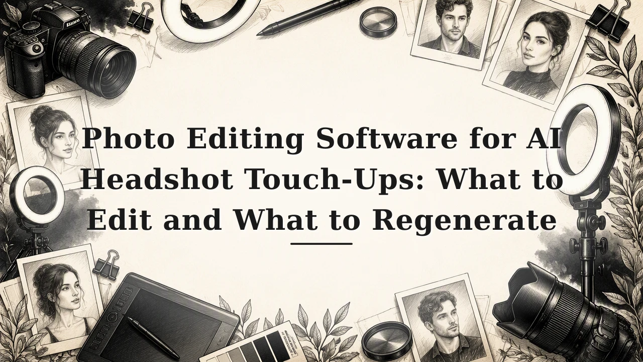 Photo Editing Software for AI Headshot Touch-Ups: What to Edit and What to Regenerate
