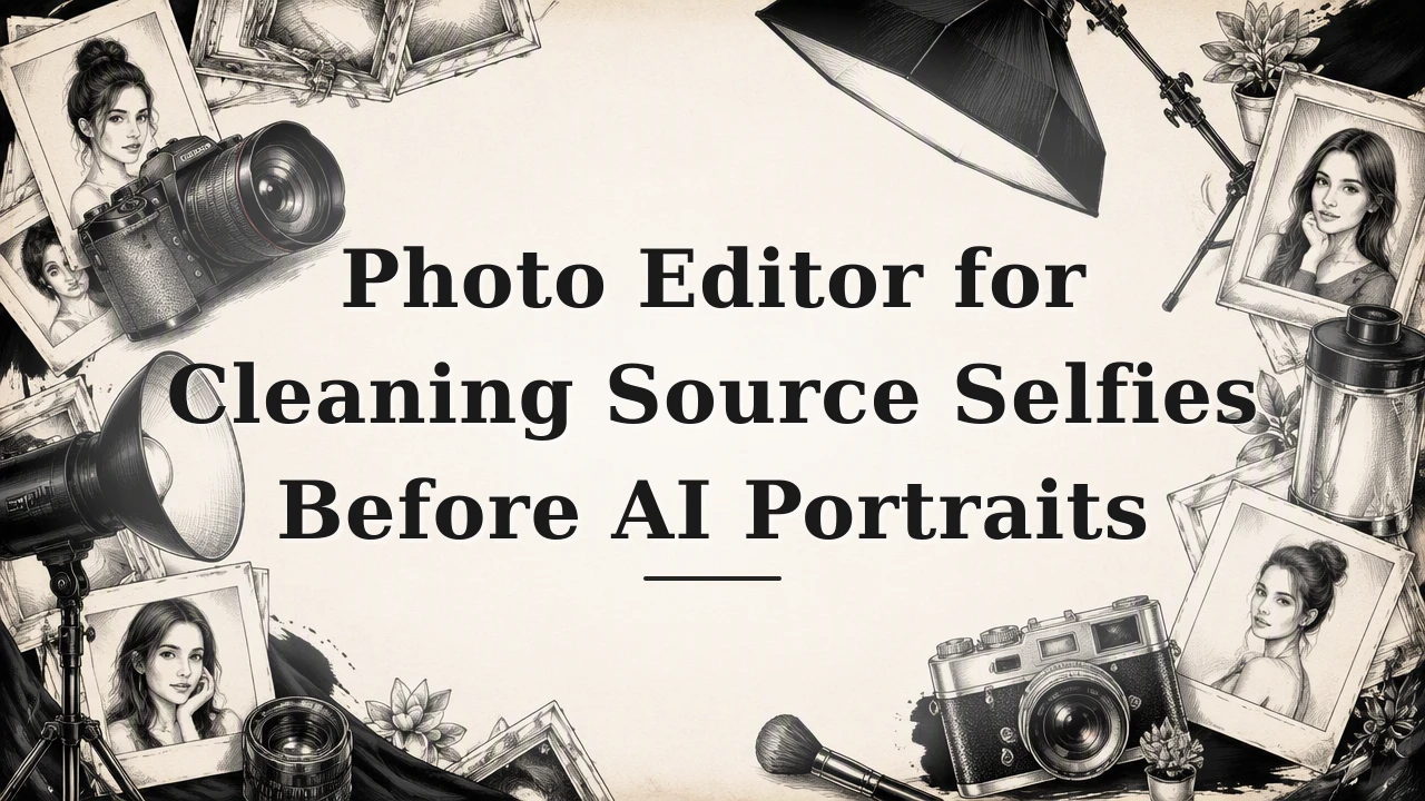 Photo Editor for Cleaning Source Selfies Before AI Portraits
