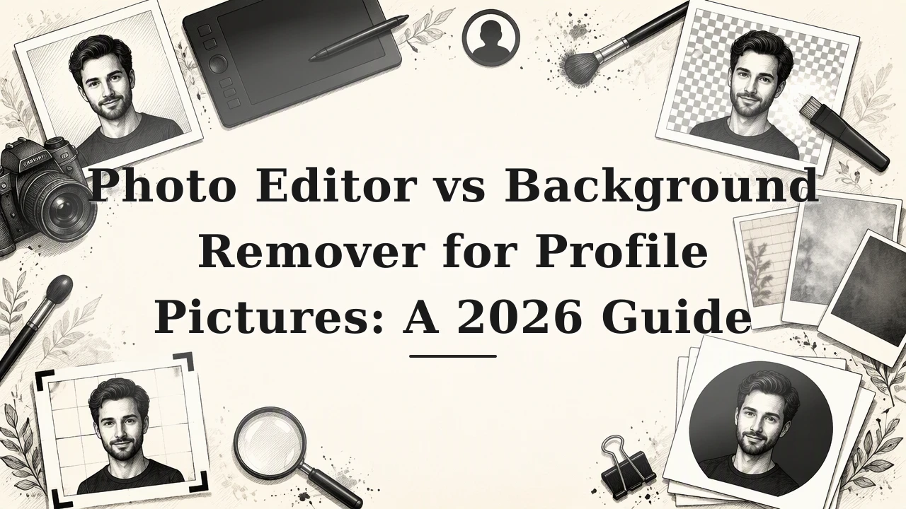 Photo Editor vs Background Remover for Profile Pictures: A 2026 Guide