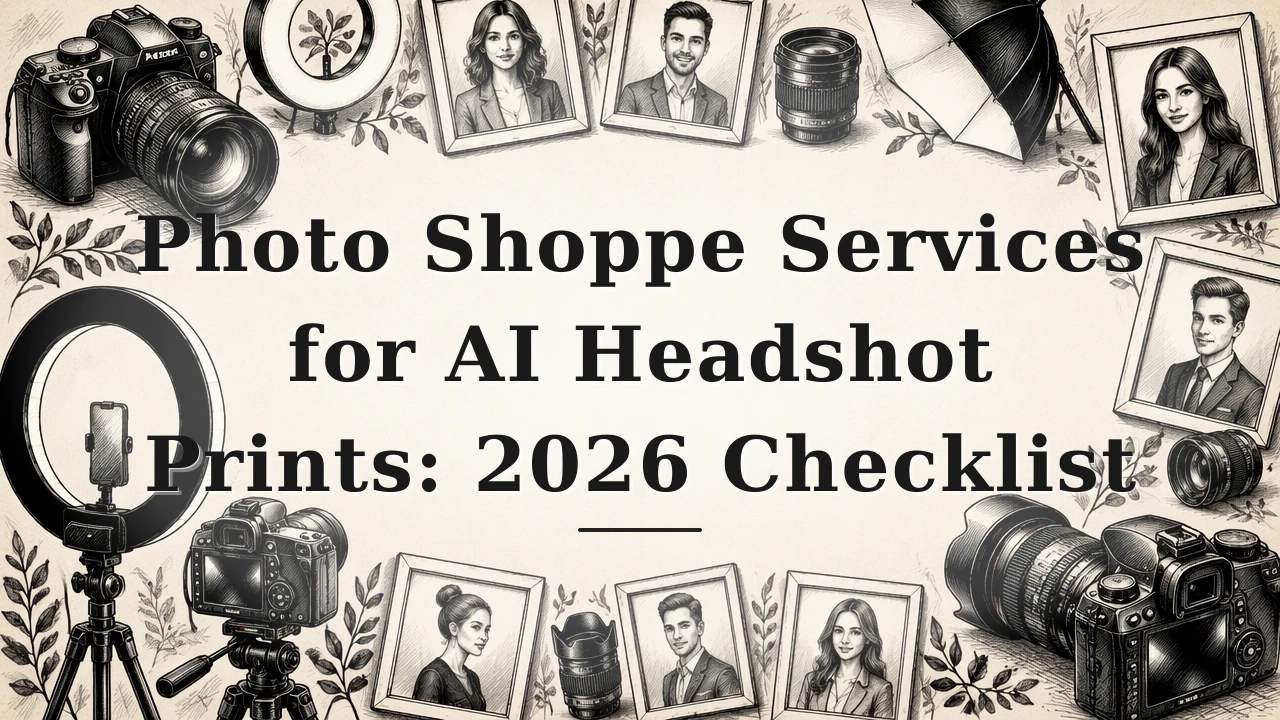 Photo Shoppe Services for AI Headshot Prints: 2026 Checklist